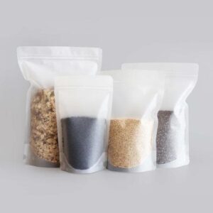 Frosted/ Translucent Matte Standup Zipper